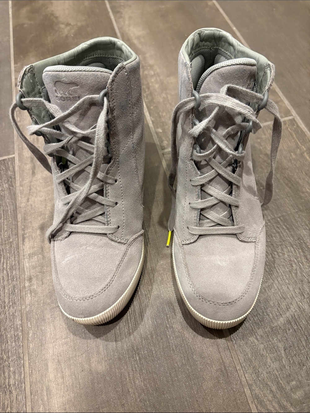 Sorel Women’s High Top Light Grey Suede High-Tops
